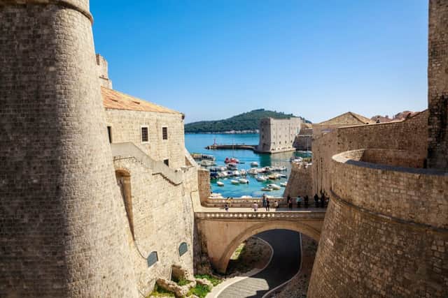 Drubovnik Old Town overlooks Adriatic Sea