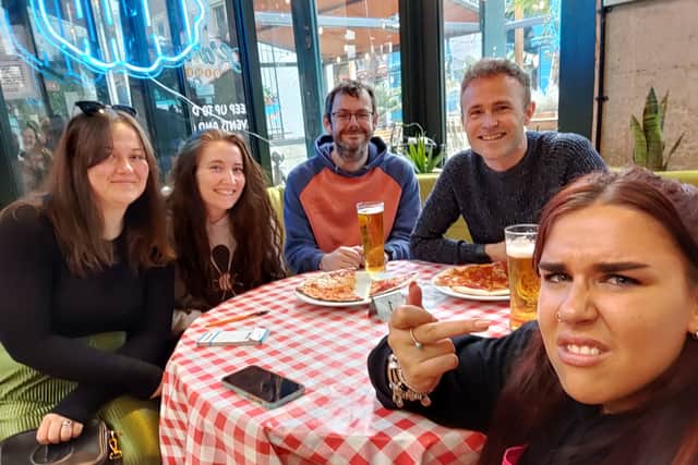 The waiters didn’t hold back at Karen’s Diner at Revolution in Bristol