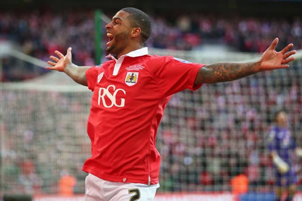 Little scored at Wembley Stadium for Bristol City in the EFL Trophy final. (Paul Gilham/Getty Images)