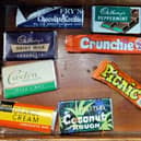 The collection of old chocolate bars here and seen below are all on display at Oakham Treasures in Portbury, just outside Bristol