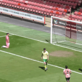 Will Osula was a thorn in Bristol City’s side all afternoon. (Image: Sheffield United)