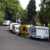 People living in vans and caravans in Greenbank View