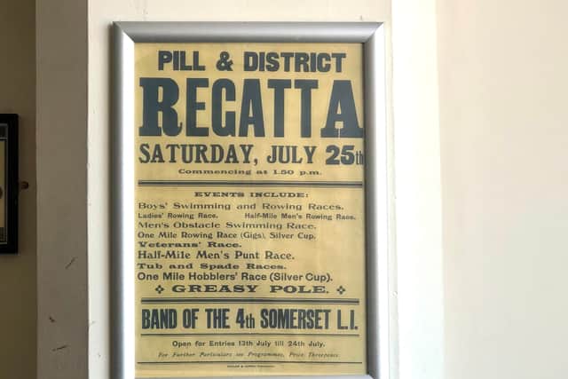 An old poster for the regatta has pride of place on the wall of The Duke of Cornwall