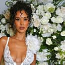 Maya Jama: Love Island host stuns in lace dress at British Vogue’s bash. (Photo Credit: Instagram/aadnevikofficial)