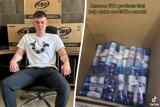 Luke Williams claims to have made £180k over the past 18 months by selling household items