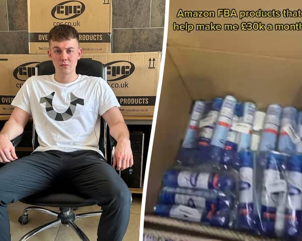 Luke Williams claims to have made £180k over the past 18 months by selling household items