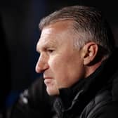 Bristol City manager Nigel Pearson looks on during a match
