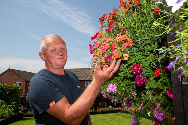 Shaun Schroeder, from Whitchurch, says ensuring his plants get enough water is a full-time job