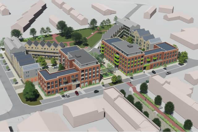 How the development in Glencoyne Square could look according to the plans three years ago