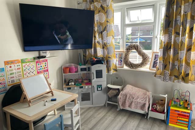 Kayleigh set up her micro nursery at home in Bradley Stoke