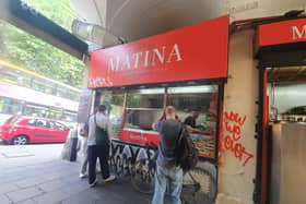 Matina in St Nicholas Market is one of the most popular stalls in the food quarter
