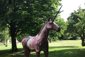 Five unicorns have been damaged - prompting a statement from the UnicornFest organisers (Credit: Angus Allen)