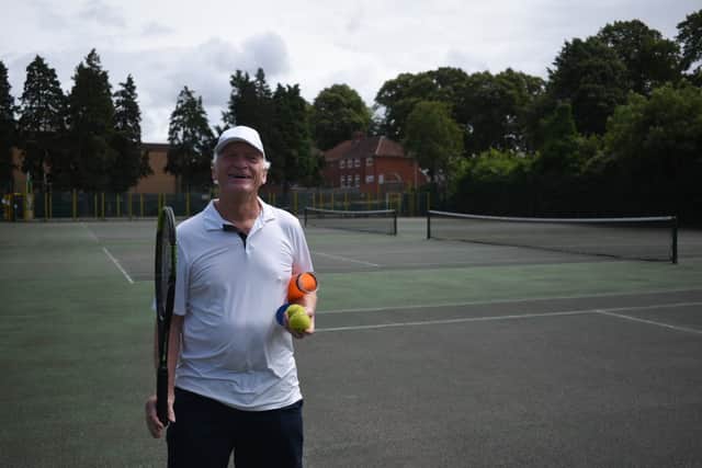 Dave Brown uses the tennis courts in Redcatch Park regularly