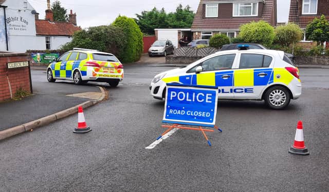 Avon and Somerset Police have closed off several roads as part of the investigation
