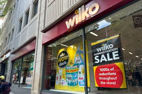 The administration sale signs are up at Wilko in Union Street in Bristol