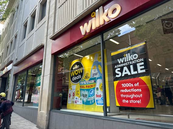 The administration sale signs are up at Wilko in Union Street in Bristol