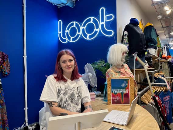 Loot manager Helen Bowden-Ford says footfall at her vintage store has increased over the past year 