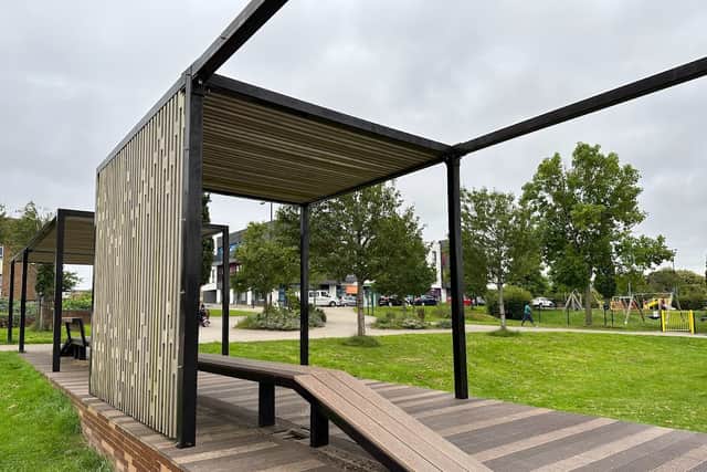 A shelter was recently installed at Gainsborough Square at the heart of Lockleaze. It’s been said that it’s uncovered to avoid young people congregating.