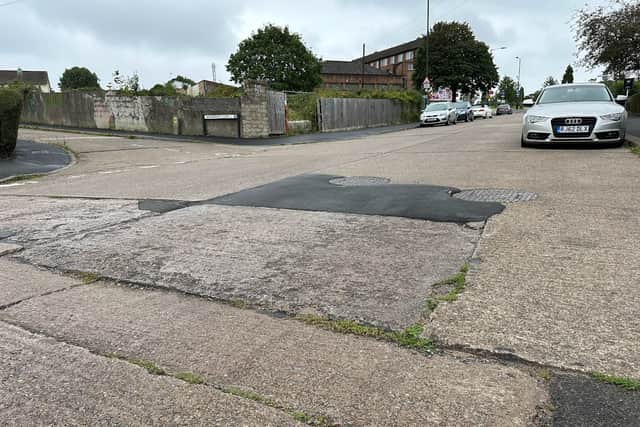 Many of the main roads in Lockleaze are made up of concrete slabs which have become damaged