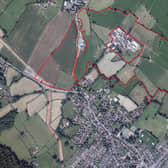 The area where homes could be built on the edge of Backwell 
