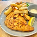 The gastropub beer-battered fish and chips on the new autumn menu at M&S Cafe (photo: Mark Taylor)