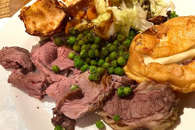 The roast beef at the Toby Carvery in Whitchurch