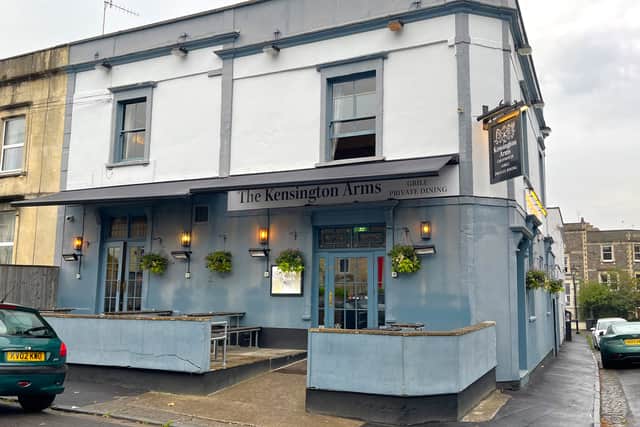 The Kensington Arms is tucked away in the heart of Redland
