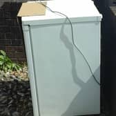 The domestic freezer found dumped in South Road