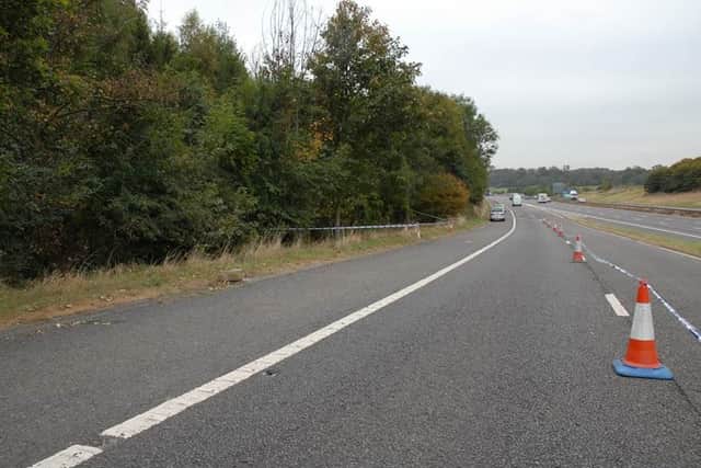 The motorway slip road near Bristol where Melanie’s body was found