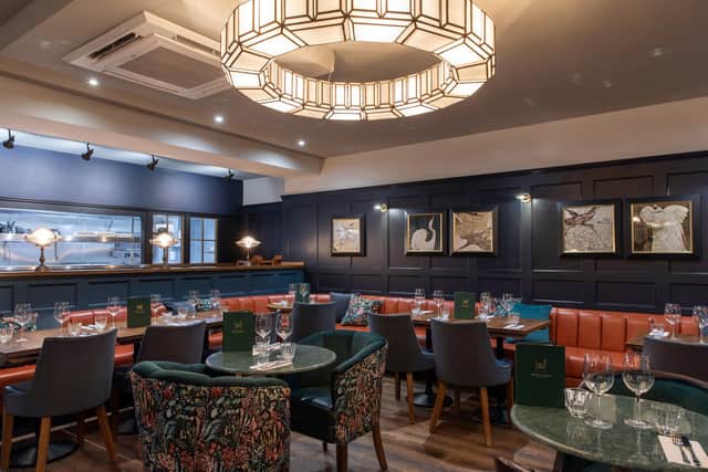 The stylish dining room at Hort’s Townhouse