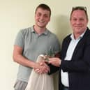 Jack Ball (left) receives his award from Simon Little, Managing Director of Best Practice Network