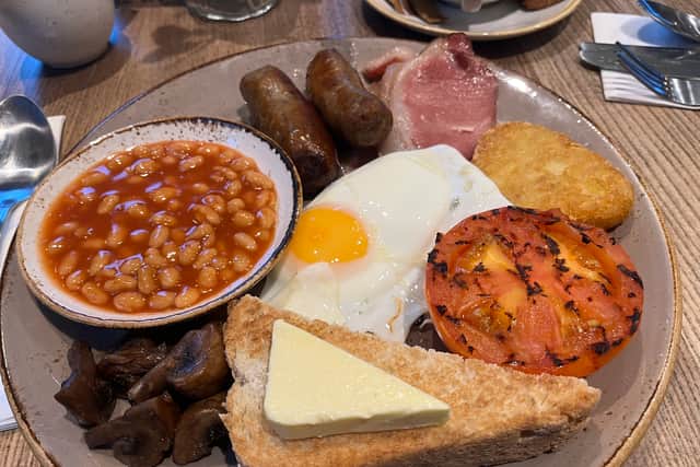 The cooked breakfast at The Royal Inn