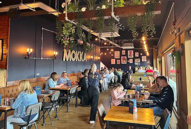 Inside Mokka cafe, bar and lounge in Downend