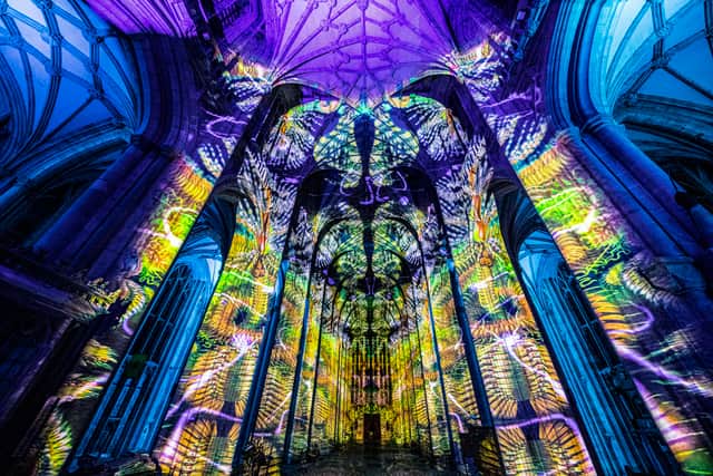 The show will see the cathedral divided into four sections, each representing fire, earth, air and water