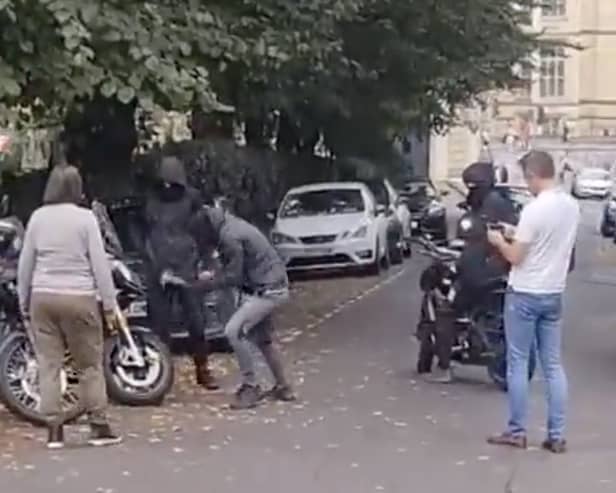 A teenager has sent to prison after attempting to steal a motorbike in broad daylight