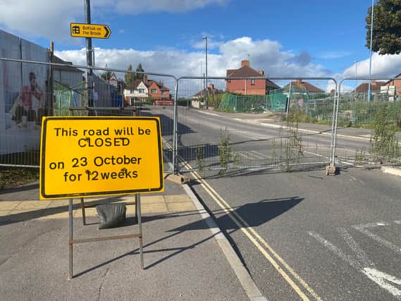The junction of Salcombe Road and Airport Road has been fully closed since Monday 