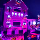 The house in Knowle West is covered with around 8,000 lights