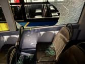 Buses in Bristol were damaged on Halloween