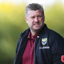 Karl Robinson is considered a leading figure for the Bristol Rovers job. (Photo by Alex Burstow/Getty Images)