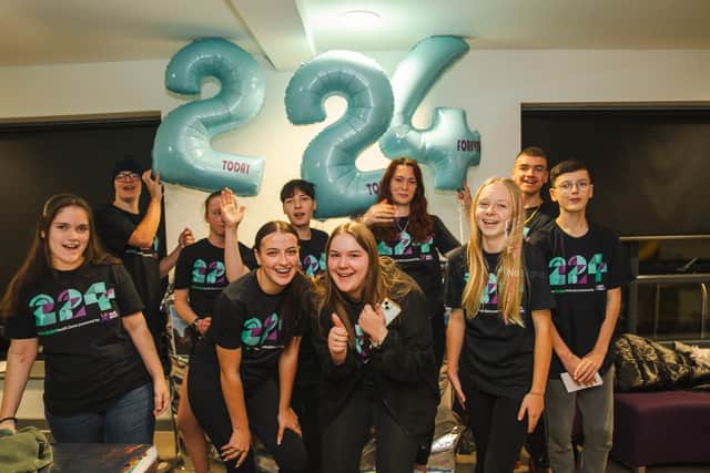 Young people in South Bristol celebrate the launch of 224 - the new name for South Bristol Youth Zone (photo: Matt Buckner)