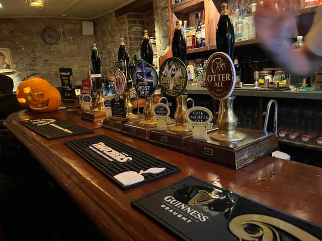 The real ales available at The Port of Call
