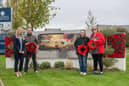 A Remembrance memorial made up of hundreds of crochet poppies has been unveiled in Yate 