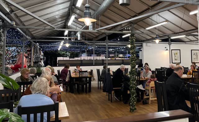 Inside the cafe at Whitehall Garden Centre