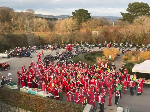 Hundreds of Santas are set to ride motorbikes through Bristol to raise festive cheer 