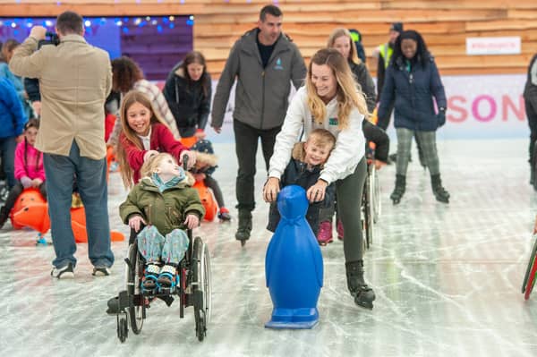 The ice rink at Clarks village in Street has opened for the Christmas season