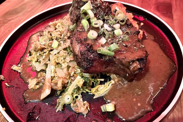 The jerk lamb is one of the new dishes on the menu at Turtle Bay