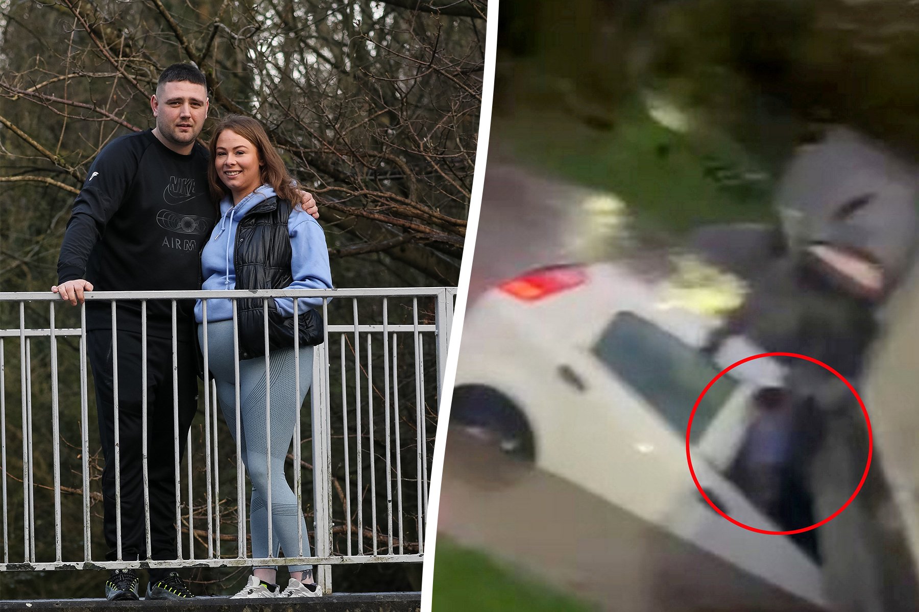 Storm Henk: Man hailed hero after saving woman and child from sinking car