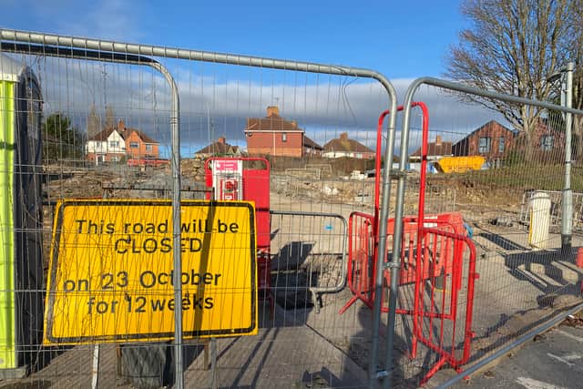 A sign on the junction still says it will only be closed for 12 weeks from October 23