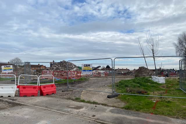 The site of the new Oasis Academy Daventry Road is currently rubble 