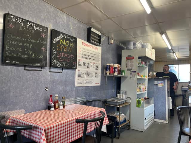 Inside Tommo's Cafe on Brislington Trading Estate